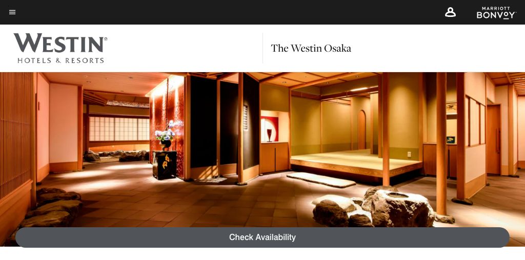 Lobby Lounge(The Westin Osaka) 公式ページキャプチャ